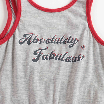 女童灰色Logo棉连体短裤