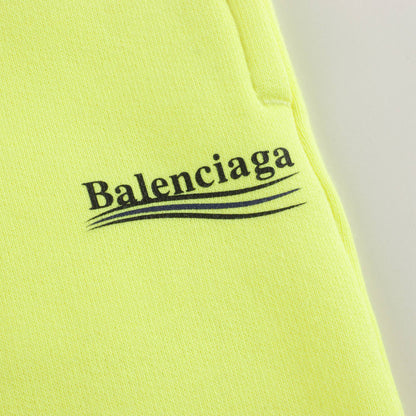 儿童荧光黄色棉长裤