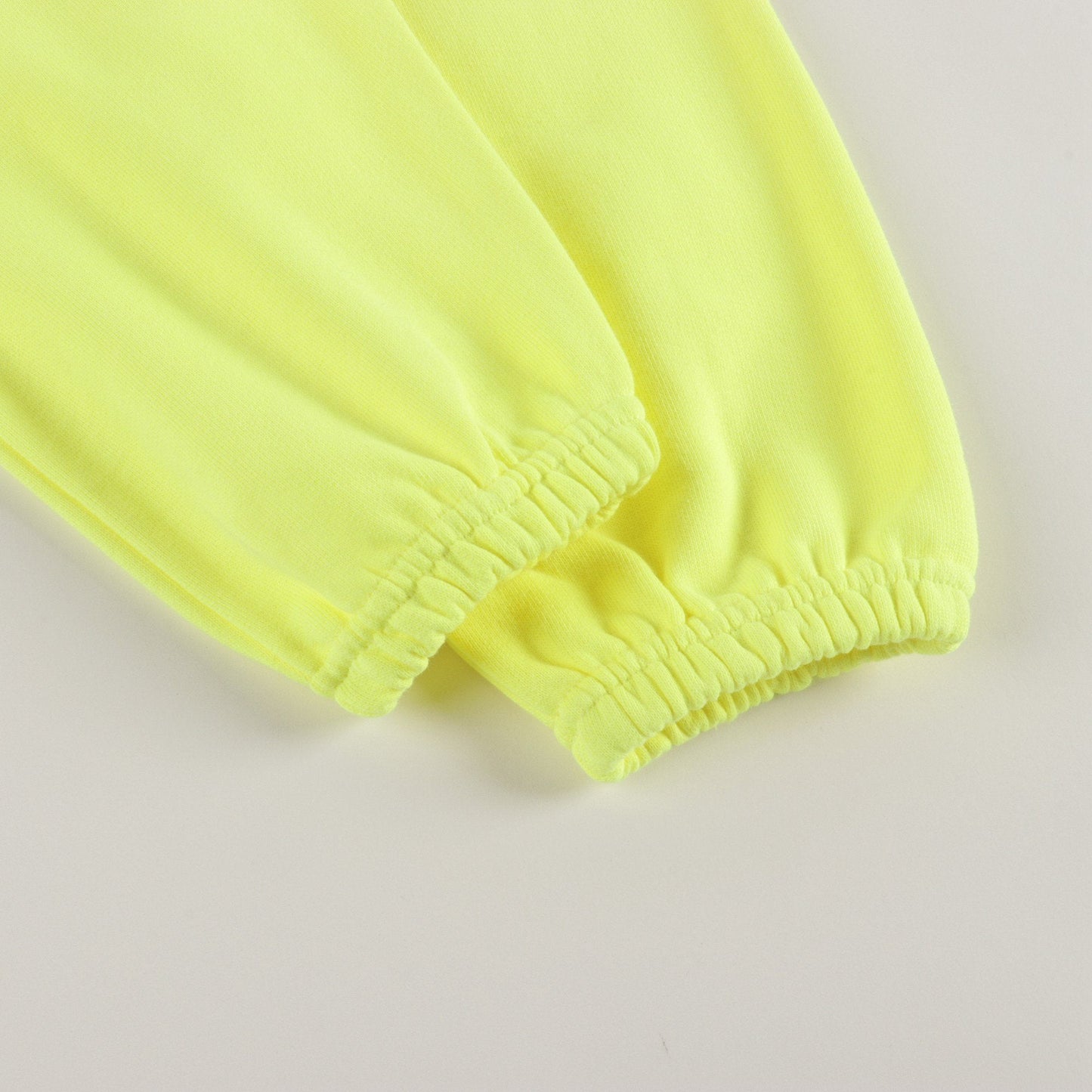 儿童荧光黄色棉长裤
