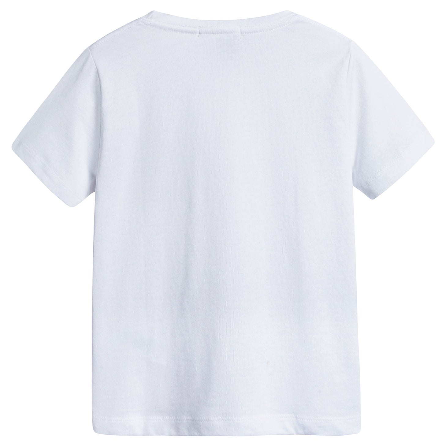 Boys White Cotton T-Shirts
