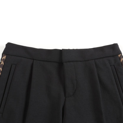 Boys & Girls Black Cotton Shorts
