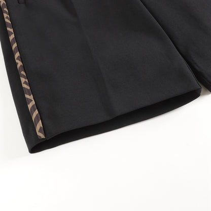 Boys & Girls Black Cotton Shorts