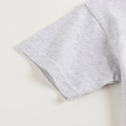 Boys & Girls Grey Cotton T-shirt