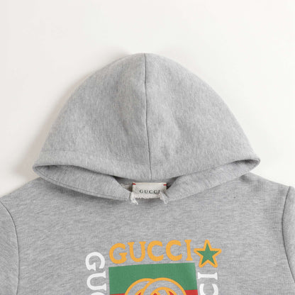 Baby Boys & Girls Light Grey GG Cotton Sweatshirt