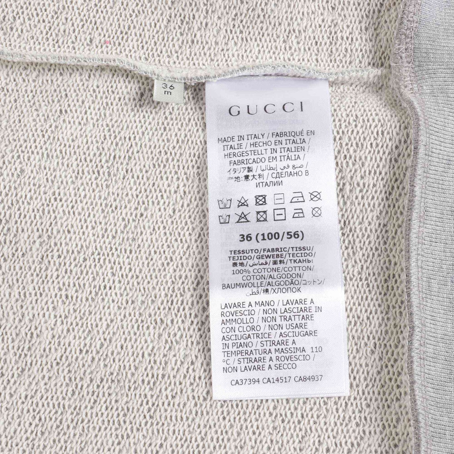 Baby Boys & Girls Light Grey GG Cotton Sweatshirt