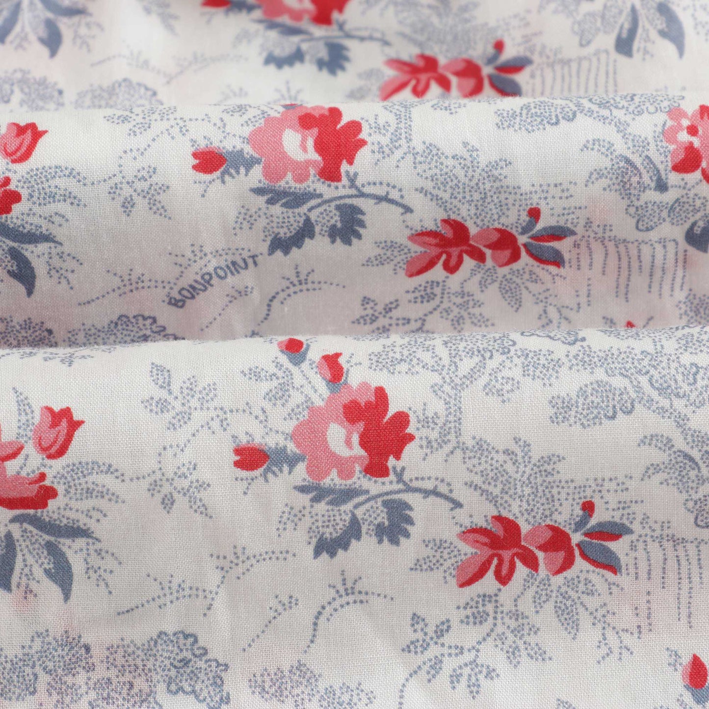 Girls White Floral Cotton Top