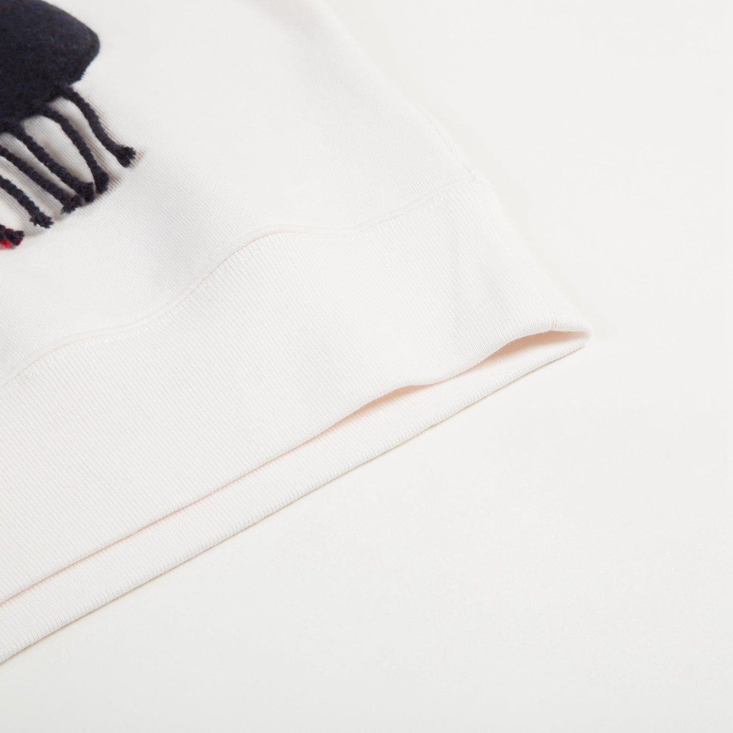 Boys  White  鈥淔laky clouds鈥?  Cotton   Sweatshirt