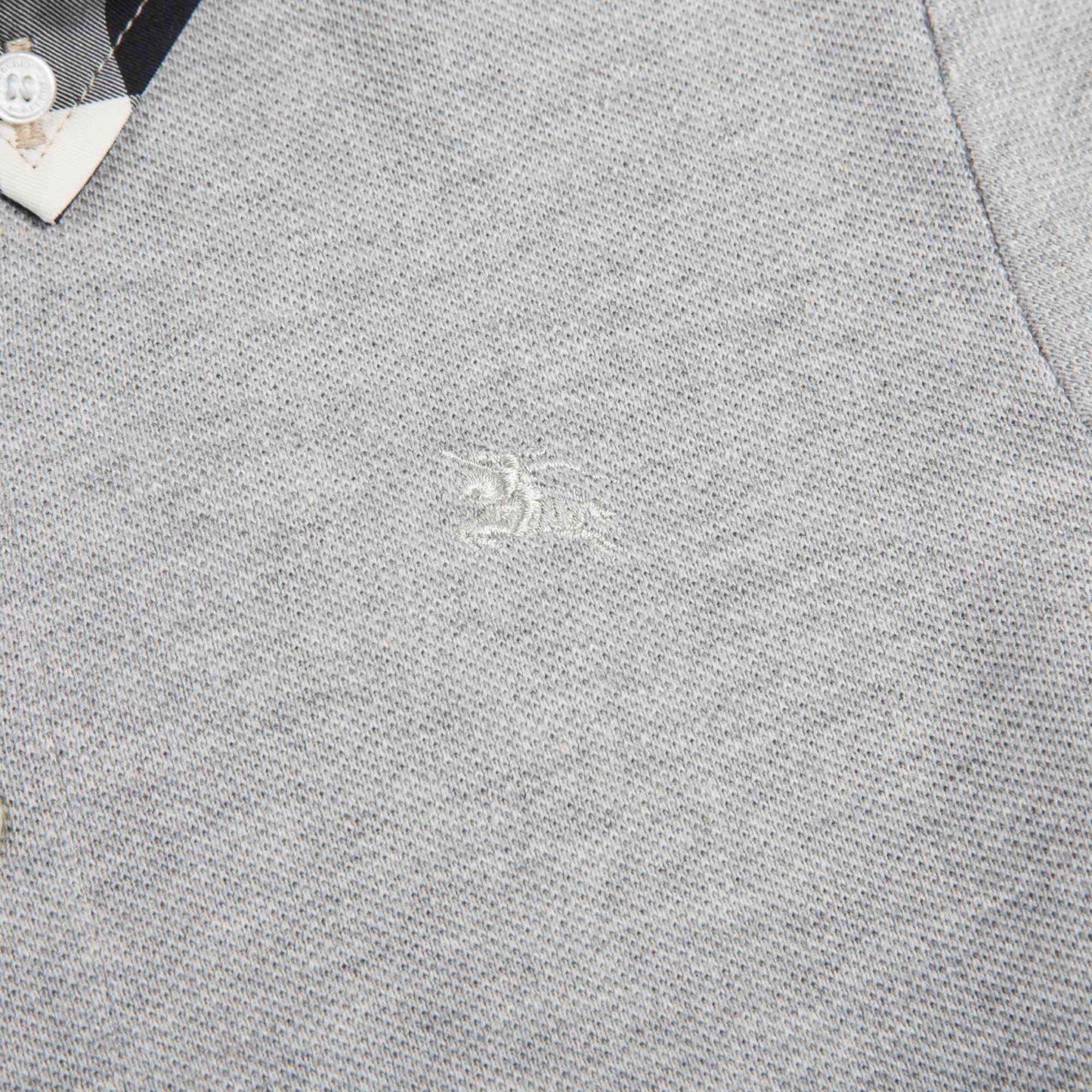 Boys Pale Gray Cotton Polo Shirts