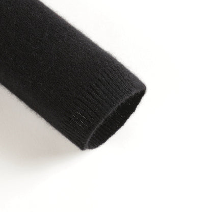 Girls Black Cashmere Sweatshirt