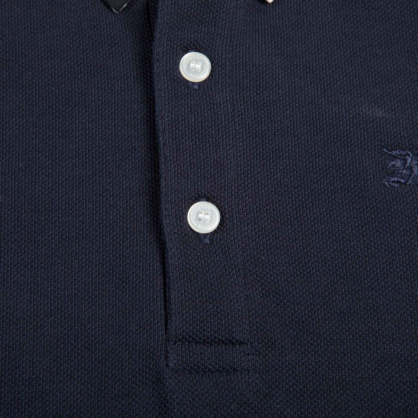 Boys True Navy Cotton Polo Shirts