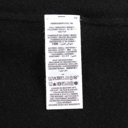 Girls Black Cashmere Sweatshirt
