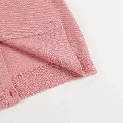 Girls Pink Wool Cardigan