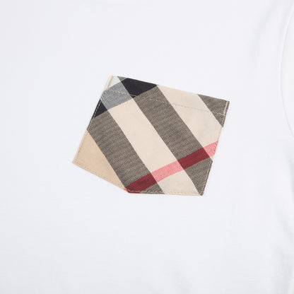 Boys White Cotton T-Shirts