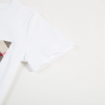 Boys White Cotton T-Shirts