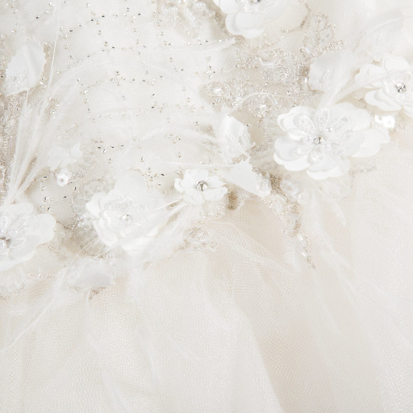 Girls  White  "The Royal Beauty"  Dress