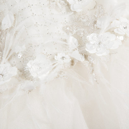 Girls  White  "The Royal Beauty"  Dress