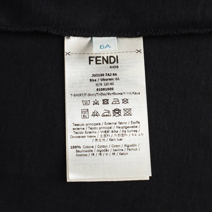 儿童黑色Logo棉T恤