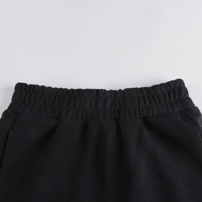 女童黑色棉短裙