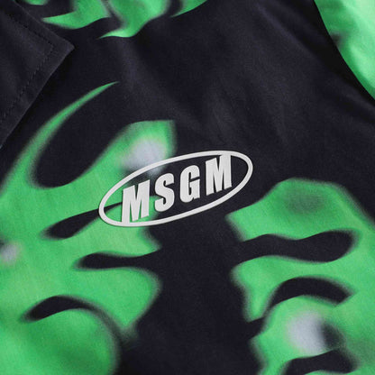 男童黑色棉衬衫