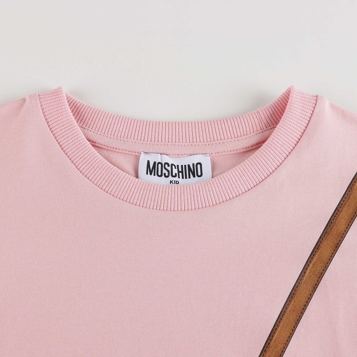 女童粉色印花棉T恤