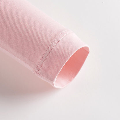 女童粉色印花棉T恤