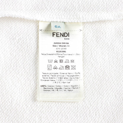 儿童白色Logo棉卫衣