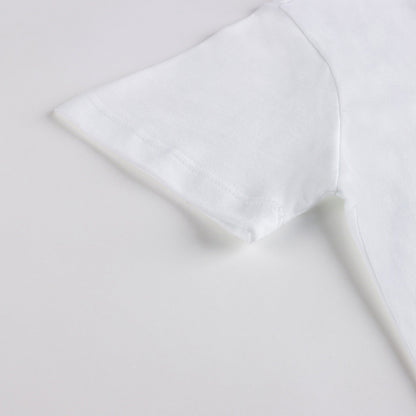 儿童白色棉T恤