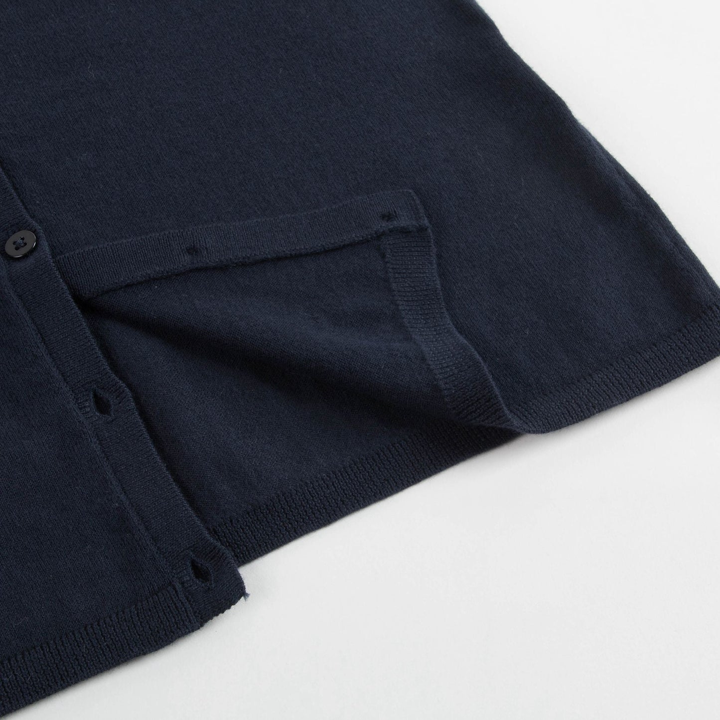 Girls Navy Cherry Logo Cardigan
