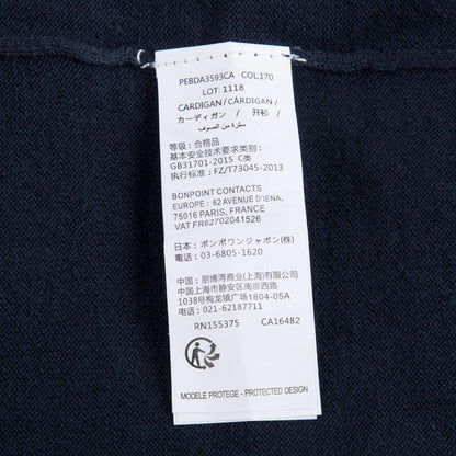 Girls Navy Cherry Logo Cardigan