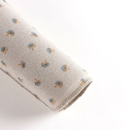 婴儿灰褐色印花棉套装