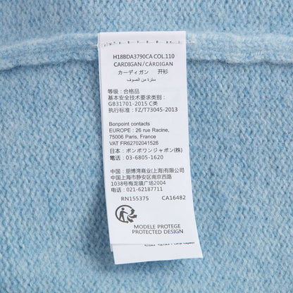 女童蓝色针织开衫