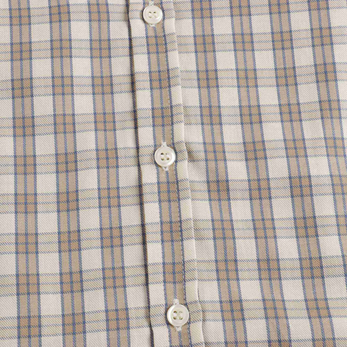 儿童棕色格子衬衫