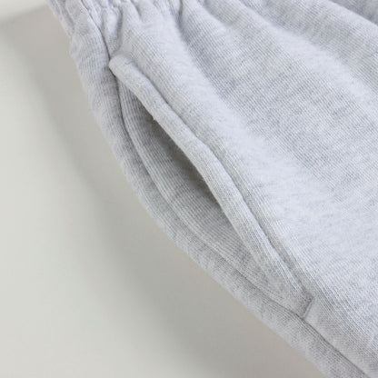 女童灰色Logo棉短裤