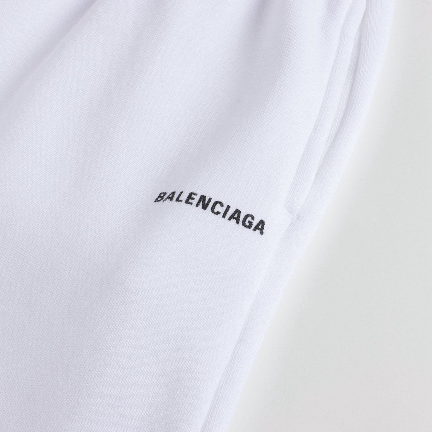 儿童白色Logo棉长裤