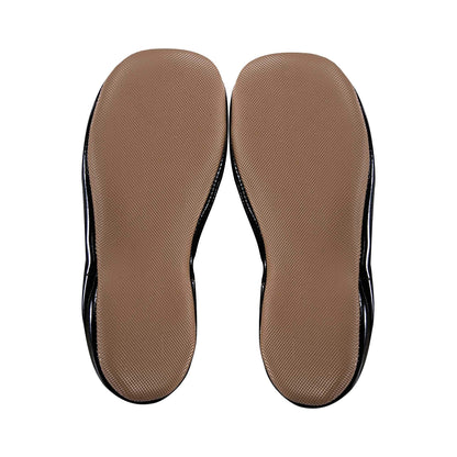 Girls Black Glossy Leather Shoes