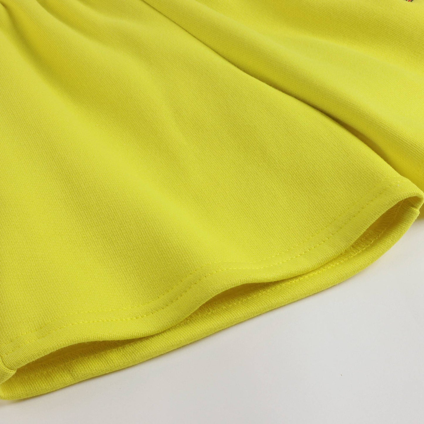 女童黄色Logo棉短裤