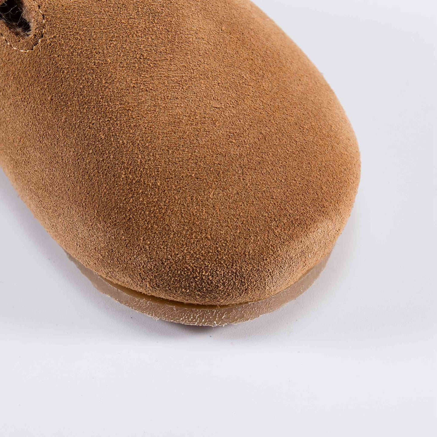 Girls Caramel Leather Flats