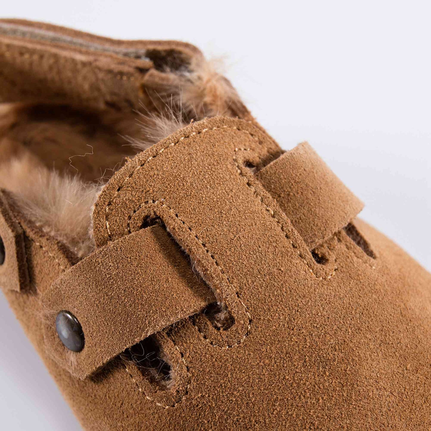 Girls Caramel Leather Flats