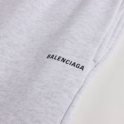 儿童灰色Logo棉长裤