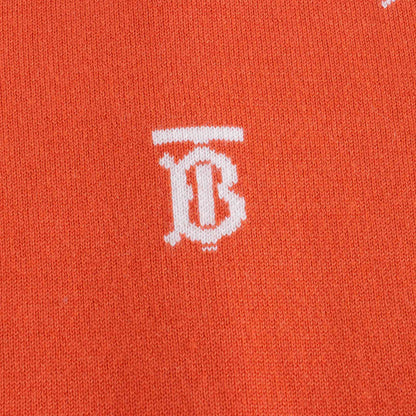 女童红色Logo羊毛开衫