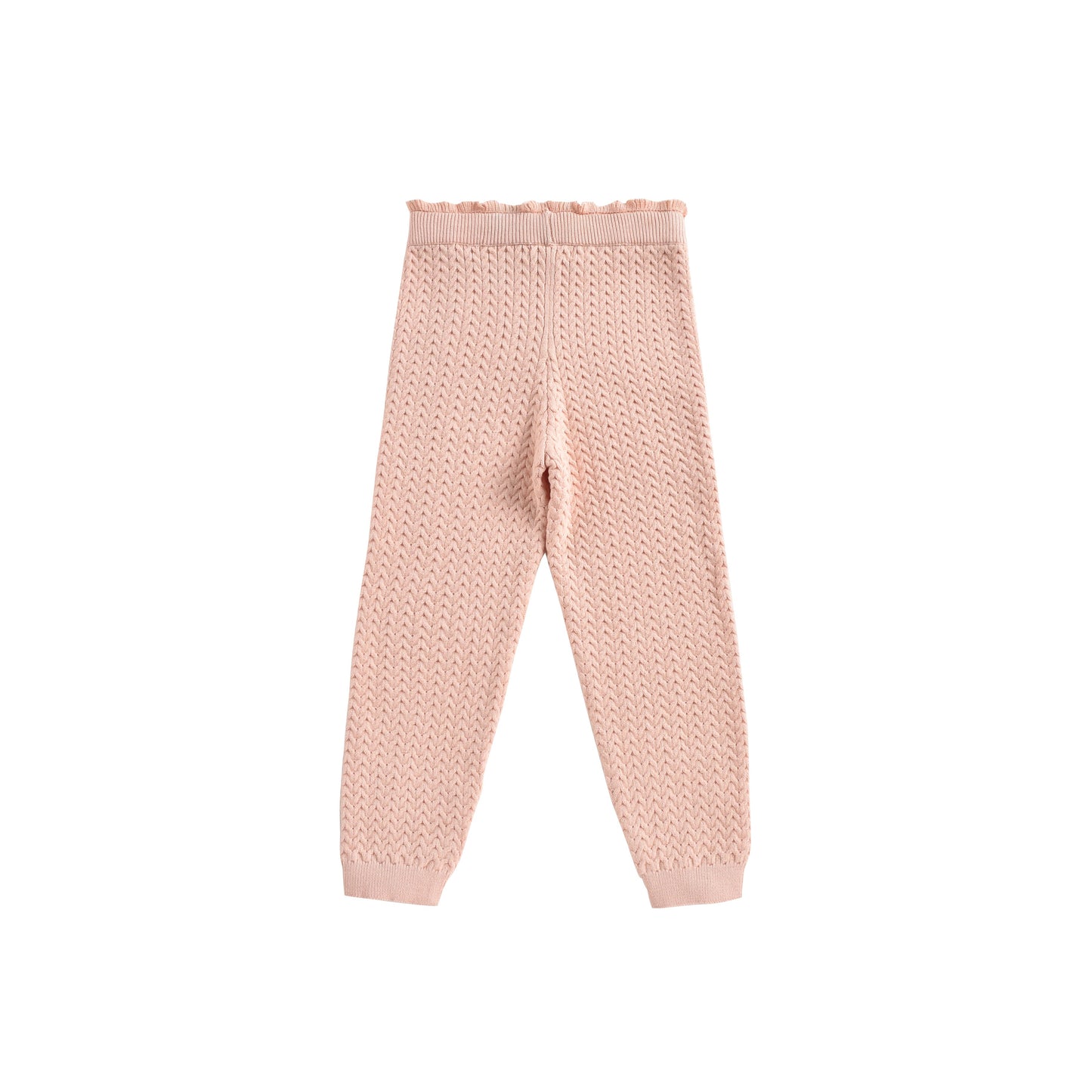 Girls Blush Cotton Leggings