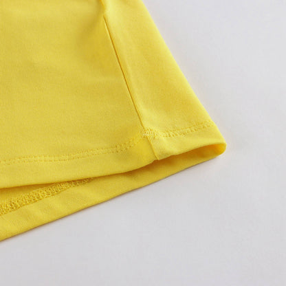 婴儿黄色小熊棉T恤