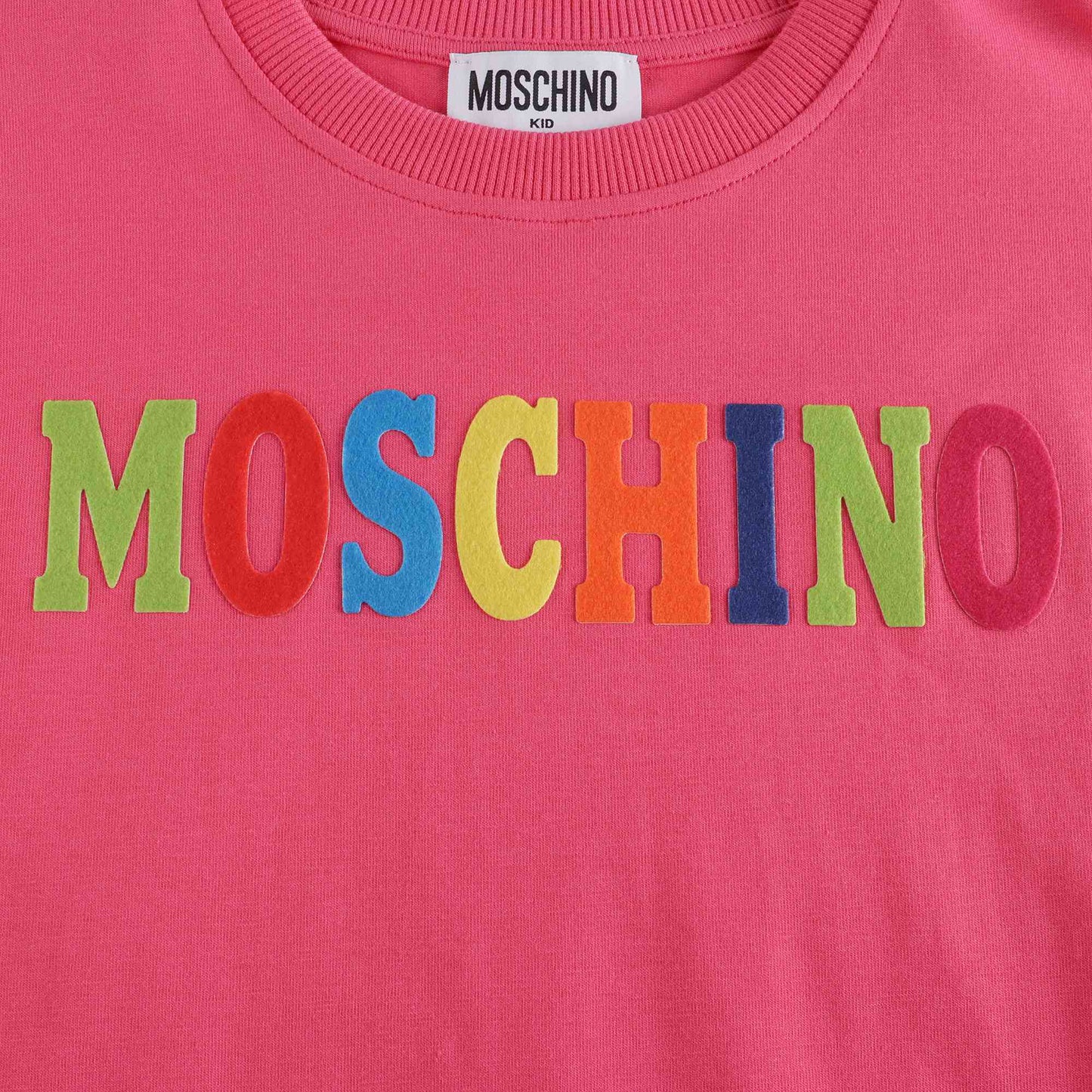 女童粉色棉连衣裙