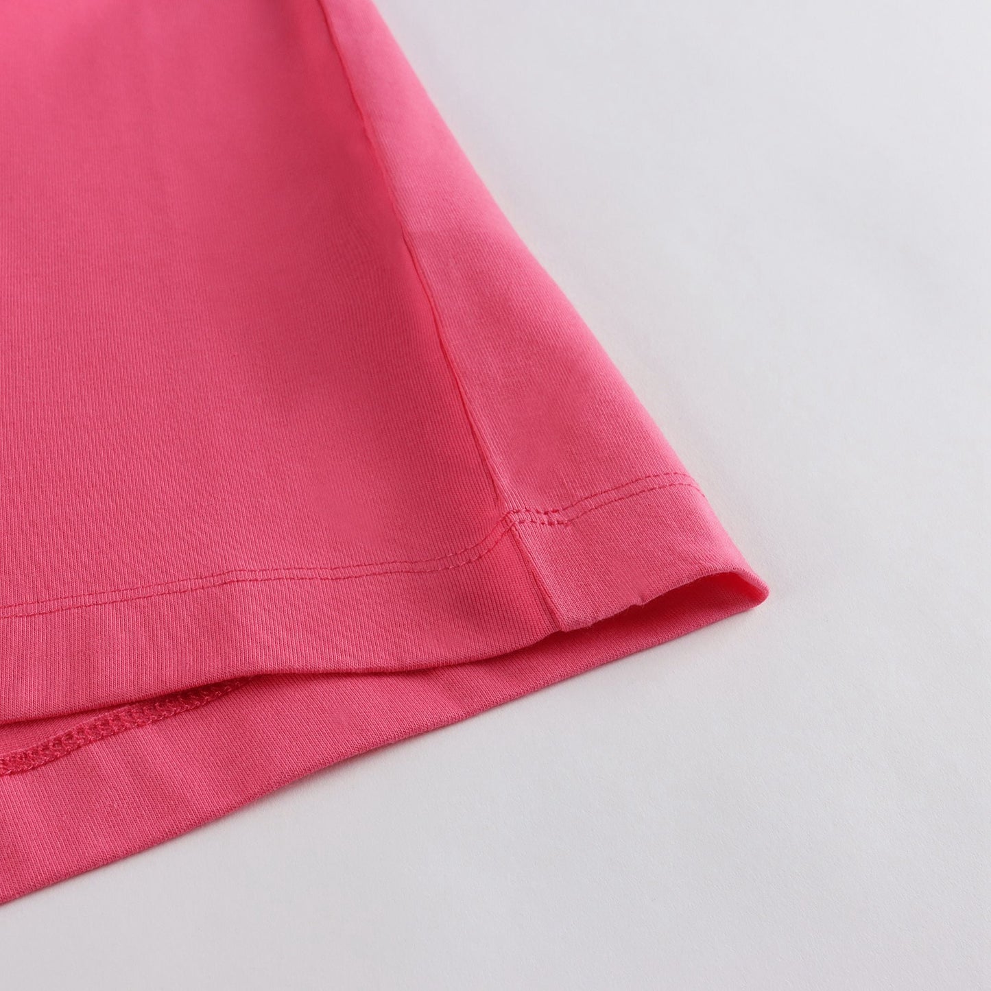 女童粉色棉连衣裙