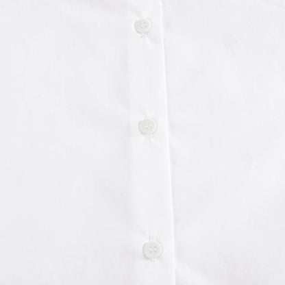 Girls White Ruffle Shirt