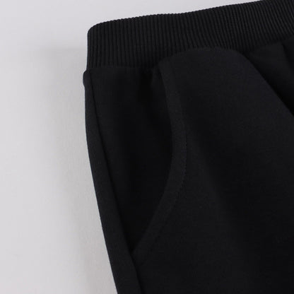 婴儿黑色棉长裤