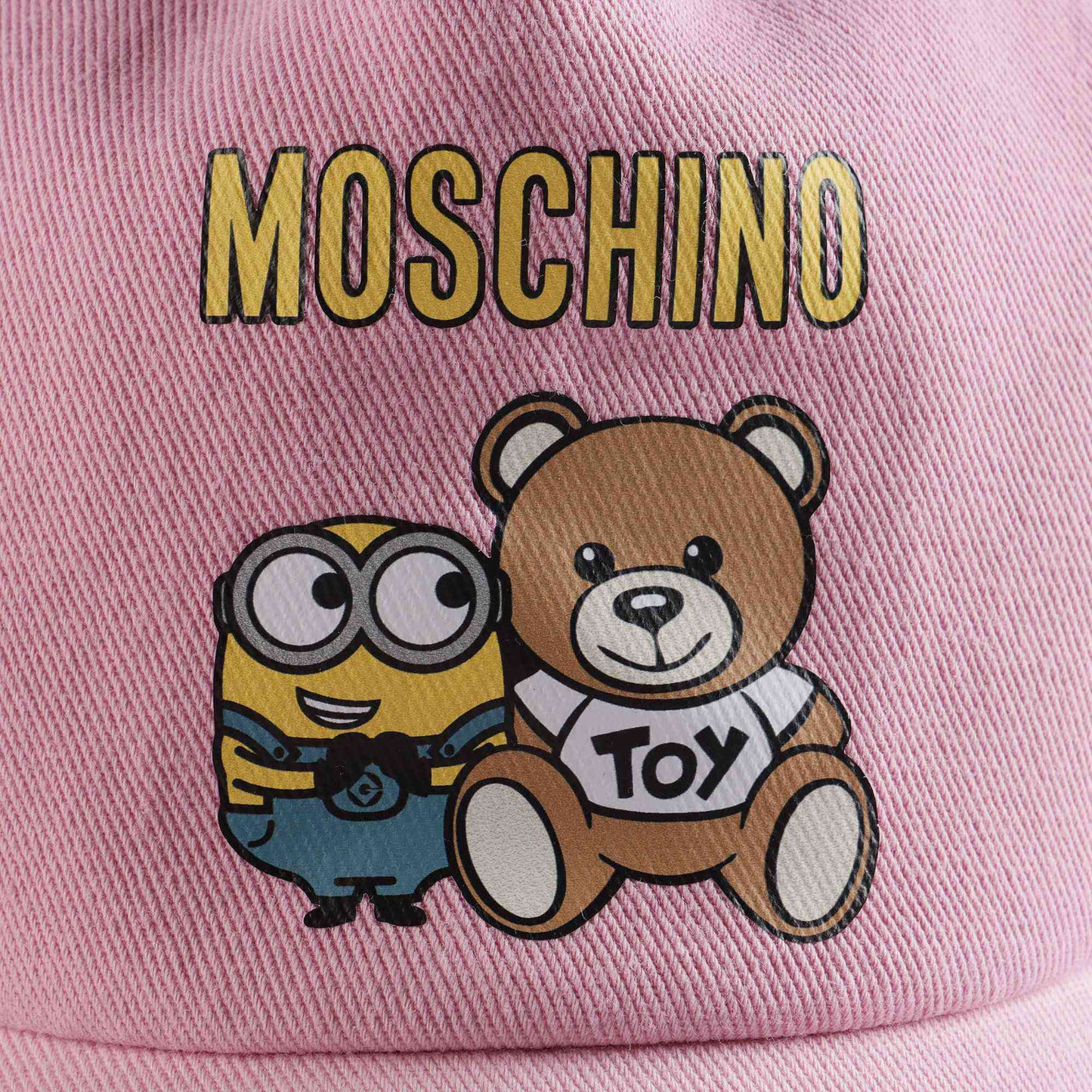 儿童粉色小熊棒球帽子