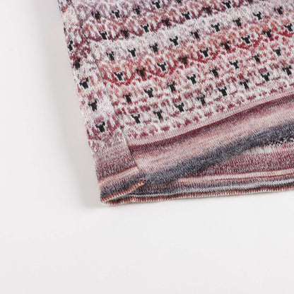 女童粉色图案羊毛背心