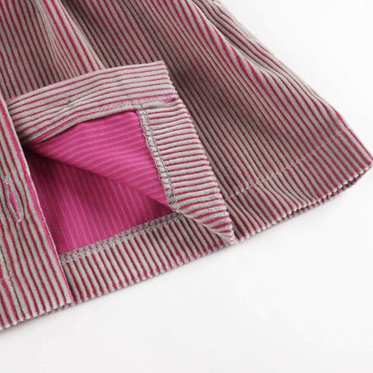 女童粉色丝绒短裙