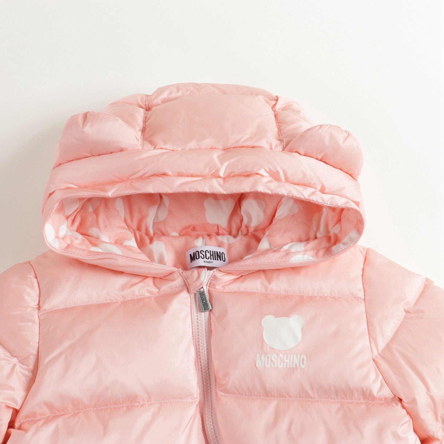 女婴粉色棉连体衣